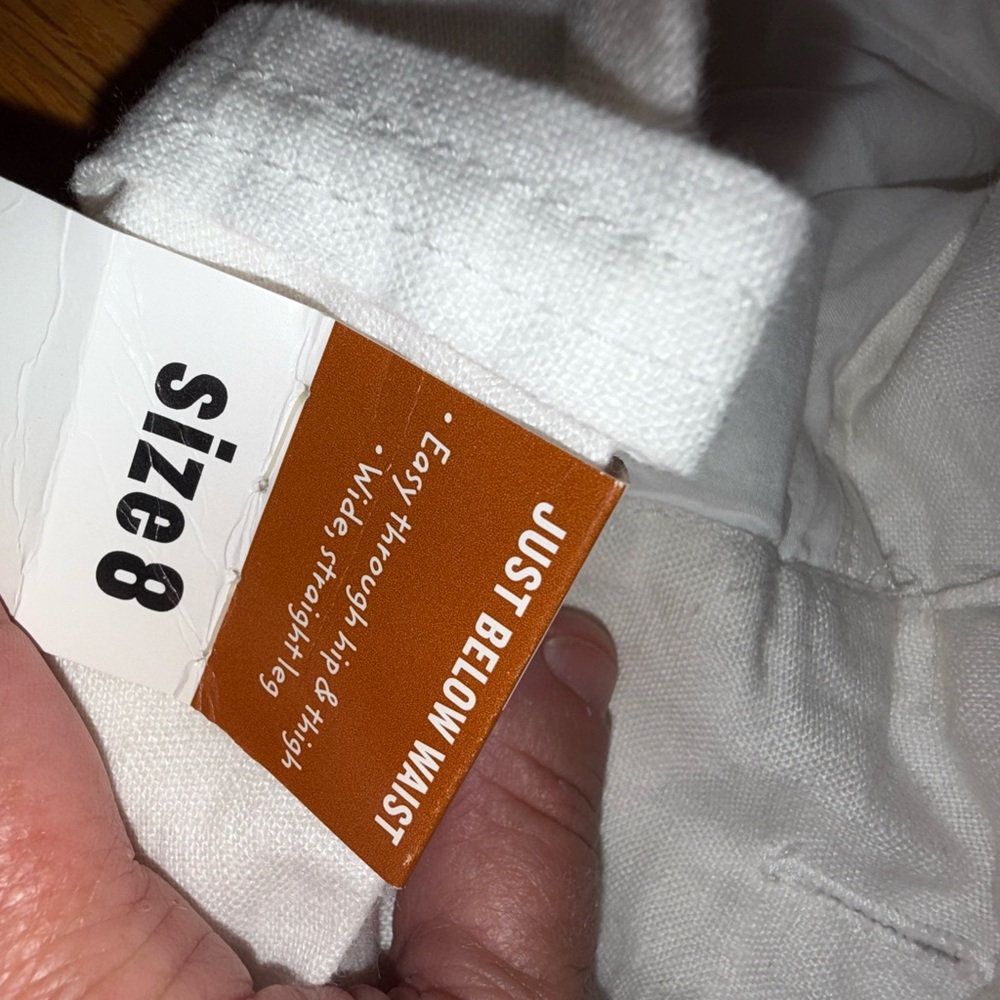 Old Navy White Linen Trousers - Picture 5 of 6